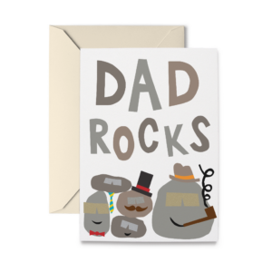 Father's Day Rocks Greeting Card