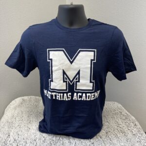 T shirt with Matthias logo NAVY