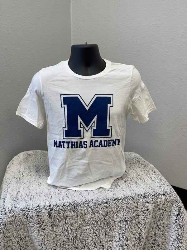 T shirt with Matthias Logo WHITE