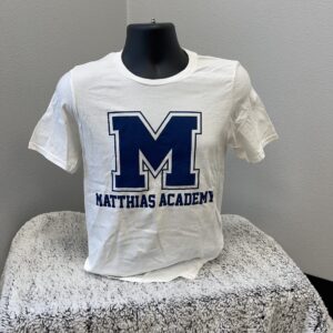 T shirt with Matthias Logo WHITE