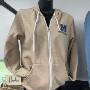 Zippered Matthias Academy Hoodie TAN