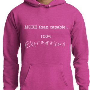Hoodie "MORE Than Capable" Pink