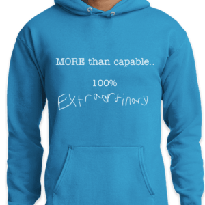 Hoodie "MORE Than Capable" Blue